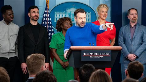'Ted Lasso' cast joins White House briefing to discuss mental health